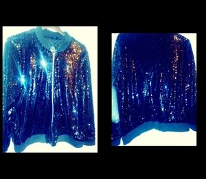 2x black sequin jacket